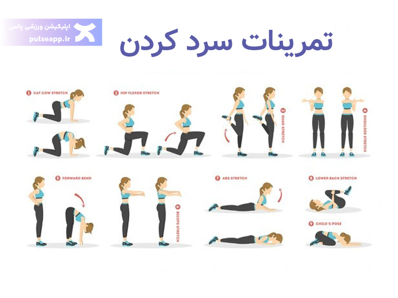 تمرینات سرد کردن بانوان