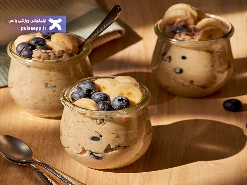 اوتمیل کره بادام زمینی و موز برای لاغری