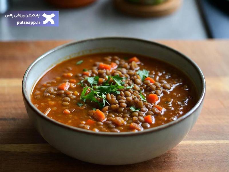 سوپ عدس رژیمی