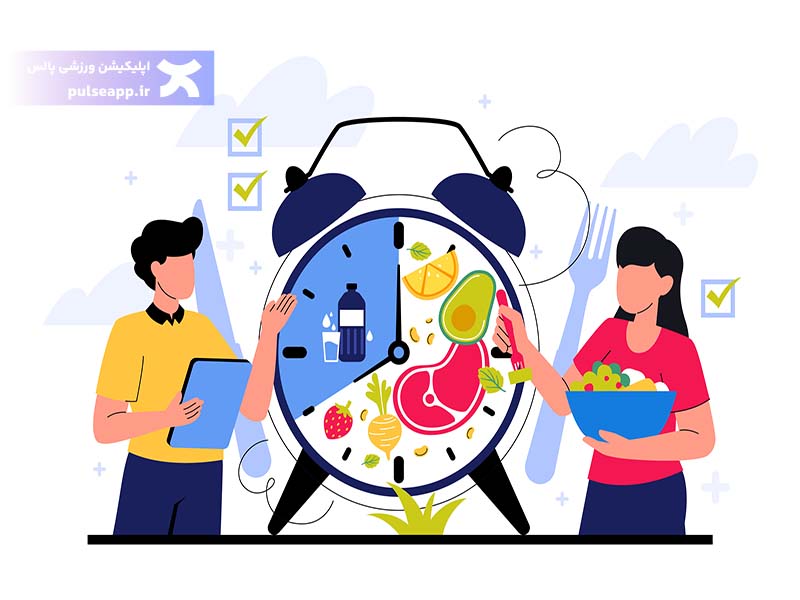 غذا خوردن نردیک ساعت خواب