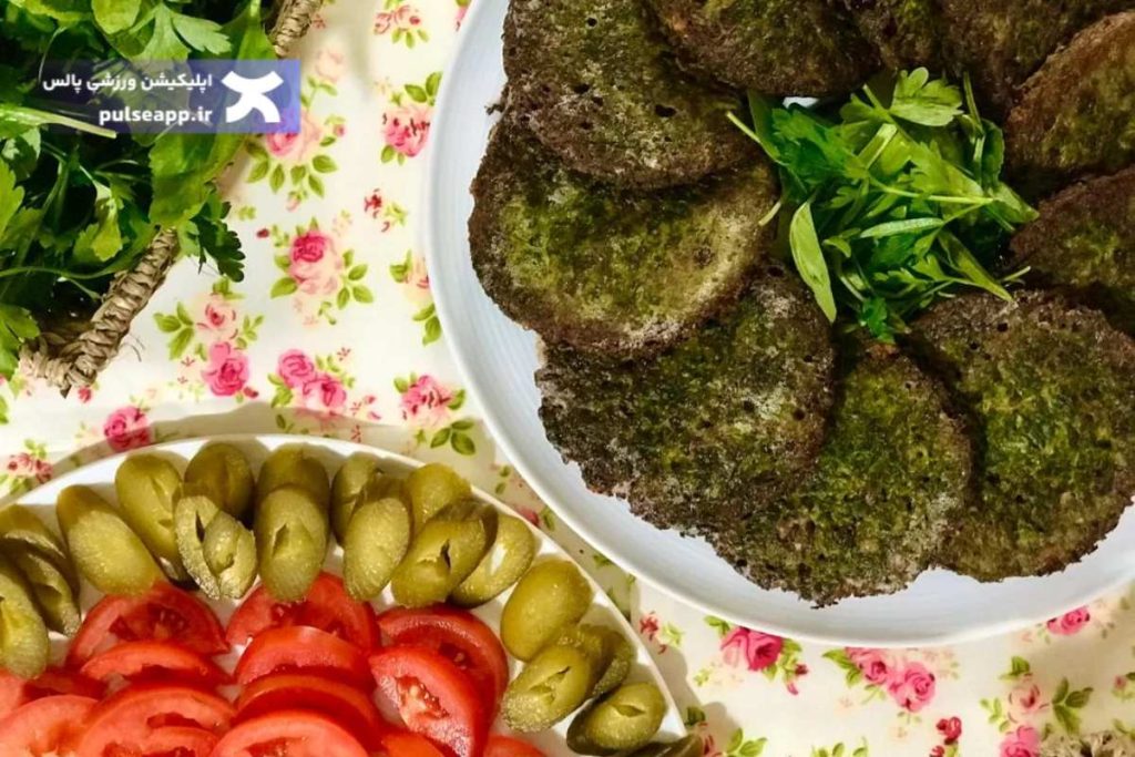 کوکو سبزی رژیمی بدون نان