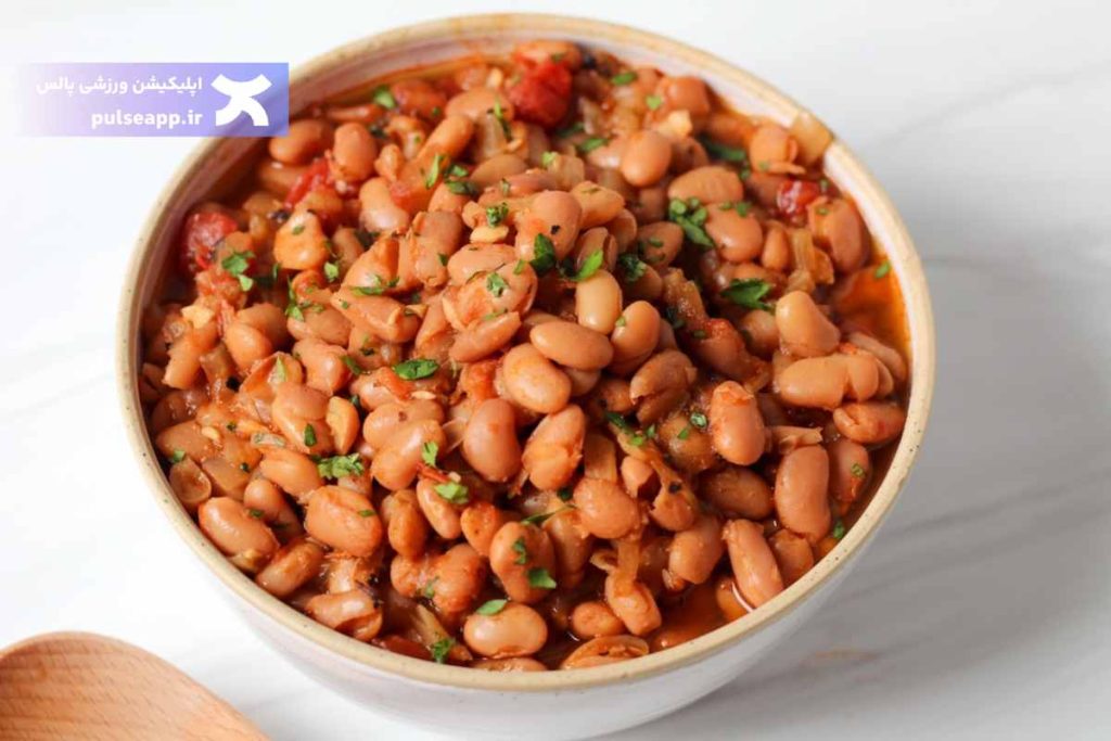 خوراک لوبیا بدون روغن
